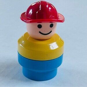 Fisher Price Little People Construction Worker Hat Kids Toy Holiday Gift Cake